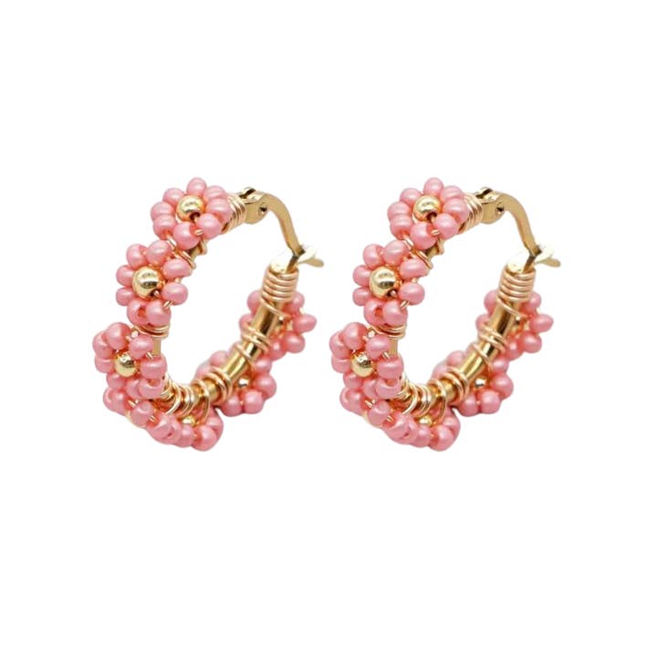 Wildflower hoops old pink for wholesale by Rosies