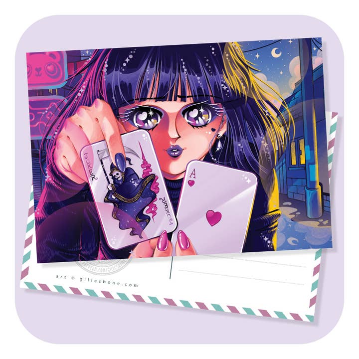 Tragiska förmögenheter vykort för wholesale av Gilles Bone Illustrations