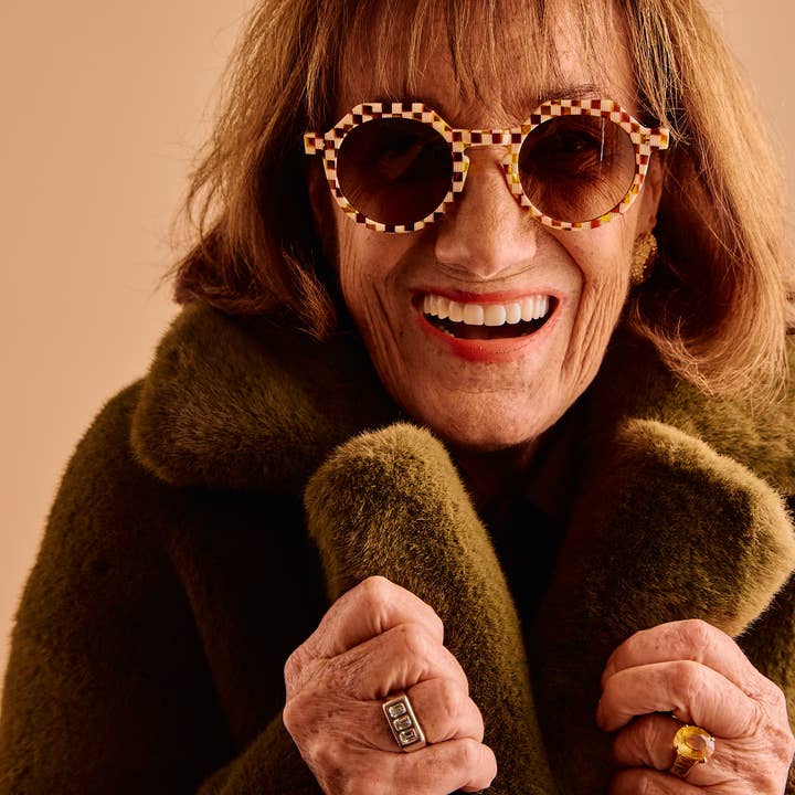 SARDINE - Wholesale Sunglasses – Unisex - SARDINE - Georgie - Toasted Moxie Checkered Sunglasses6