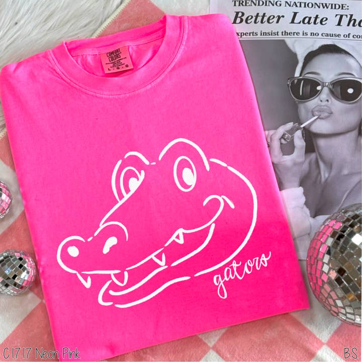 Bama Screens - Wholesale Sublimation Transfer - Gators Doodle Mascot #BS8278