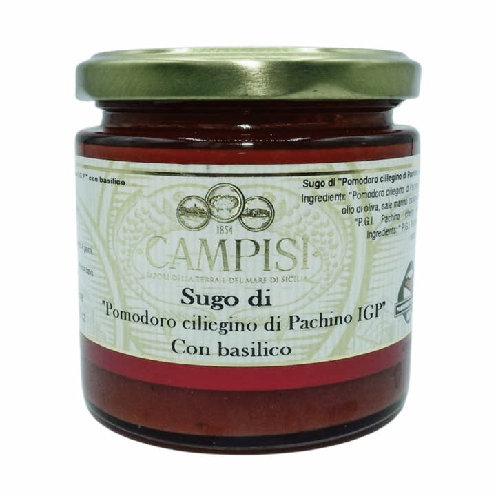 Pachino IGP Cherry Tomato Sauce With Basil - Campisi for wholesale by Emporio Sicilia