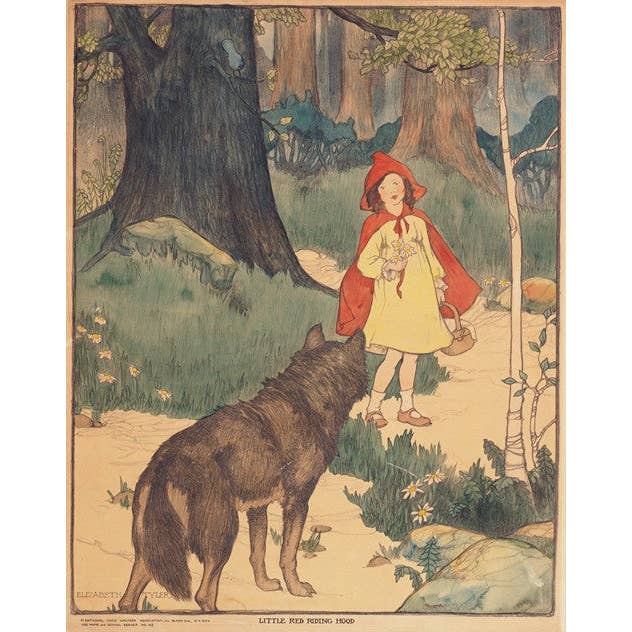 Le Petit Chaperon Rouge (1919) pour la vente par Rock Paper Scissors Wall Art