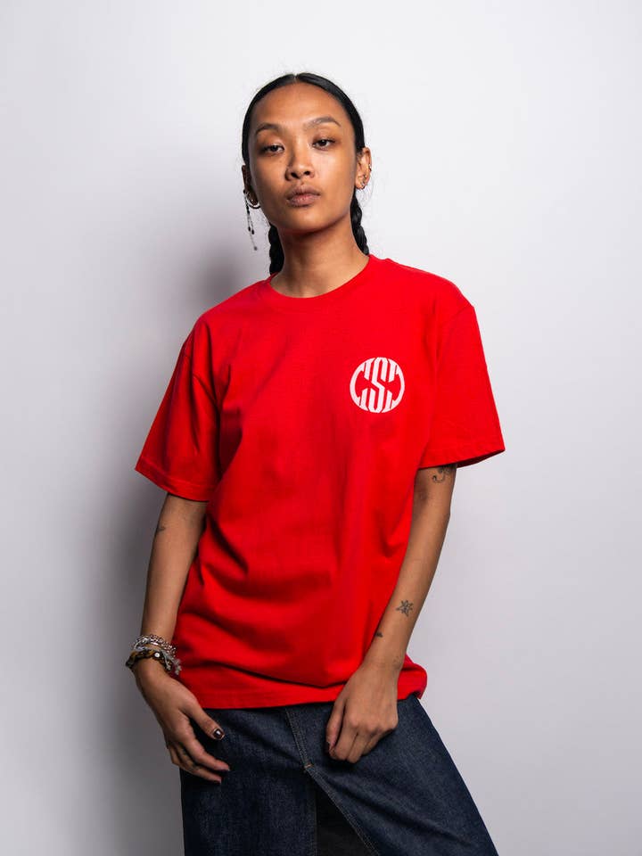 Chop Suey Club - Wholesale Screen Printed T-Shirt - Unisex - Logo T-shirt Red4