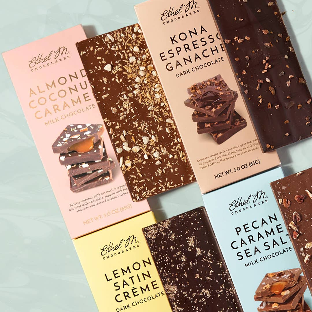 Ethel M Chocolates - Wholesale Chocolate Bar - GOURMET LEMON SATIN CRÈME DARK CHOCOLATE TABLET BAR4