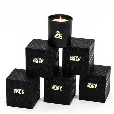Generation Bee - Wholesale Jar/Filled Candle - All-Natural Beeswax Candle w/ Fragrance Oil Blends