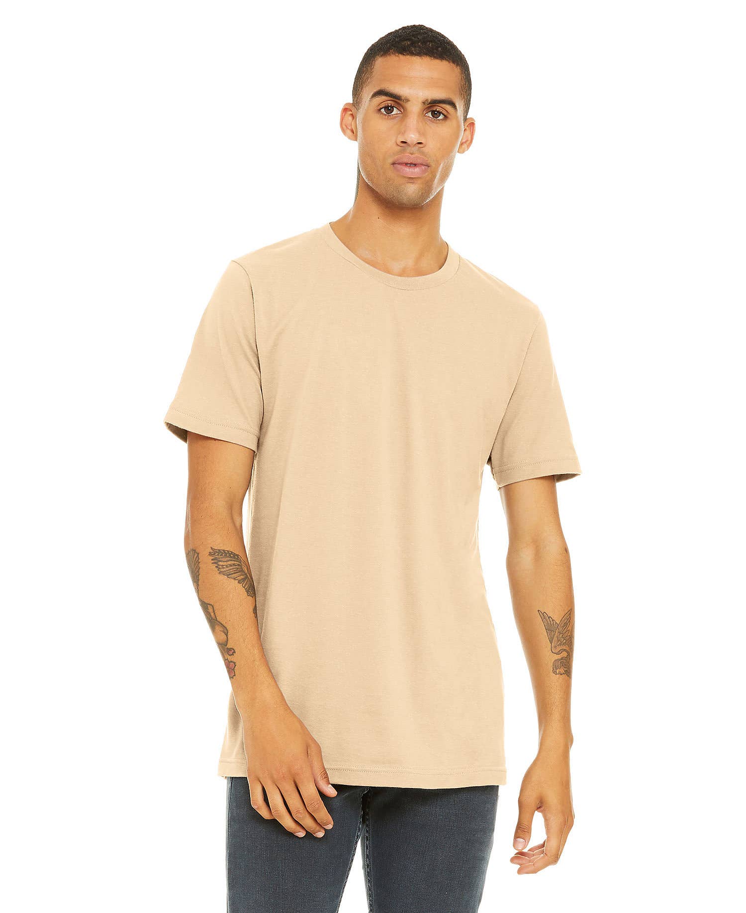 Print The Dream – Großhandel T-Shirt – Herren – Bella Canvas 3001 T-Shirt, unifarbene, weiche Unisex-Shirts38