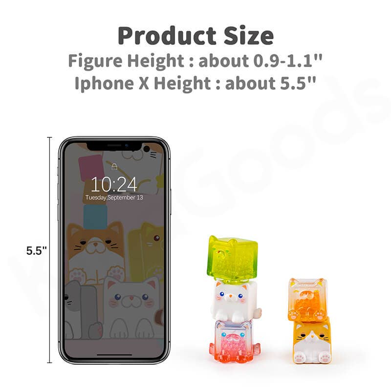 Mindzai Wholesale - Venta al por mayor Figura de juguete - Niños - Bolsa sorpresa de la serie Square Cat10