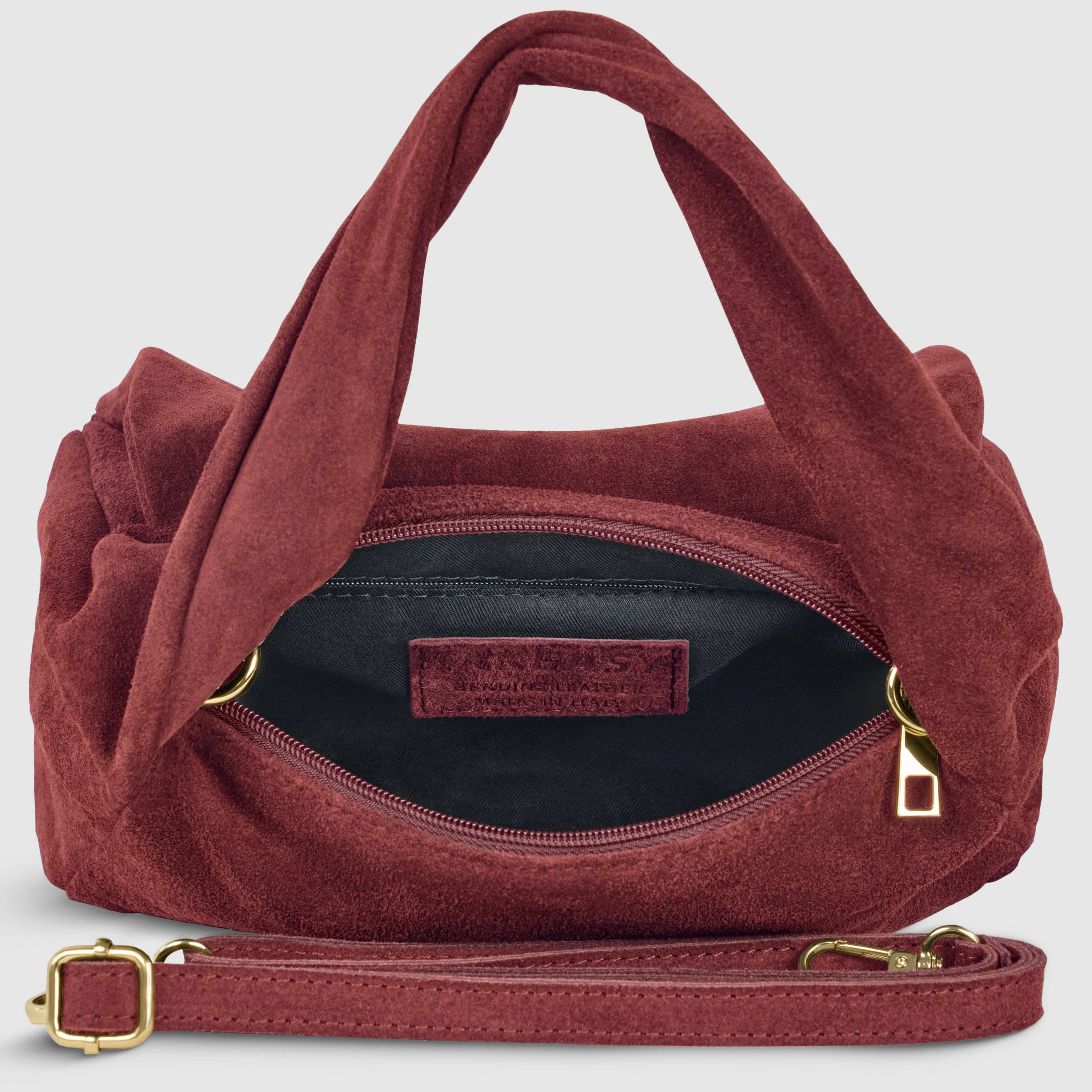 TAKEASY - Vendita all'ingrosso Borsa con manico - Donna - Borsa a mano in pelle scamosciata10