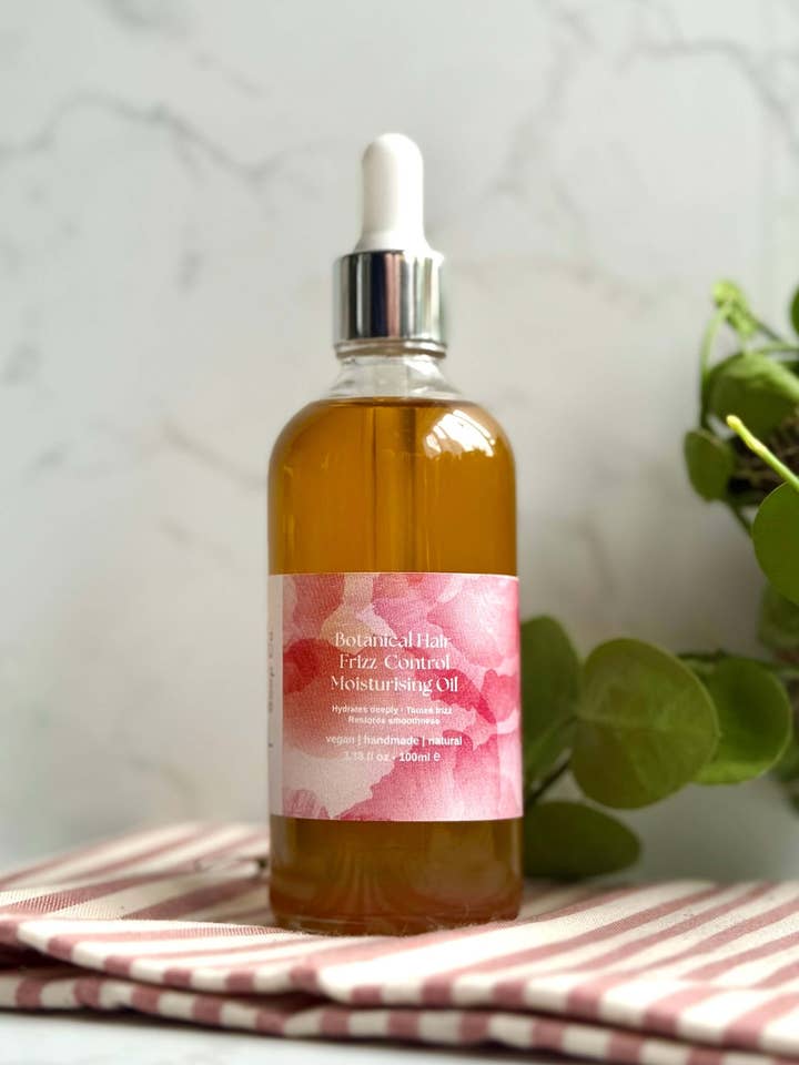 Natural Hair Oil for Frizz Control – Botanical Haircare Elixir for wholesale by Silktown Soap Company