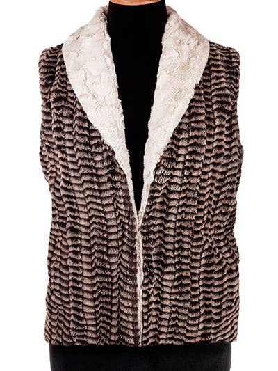 Assorted Faux Fur Shawl Collar Vest - Small for wholesale by PANDEMONIUM