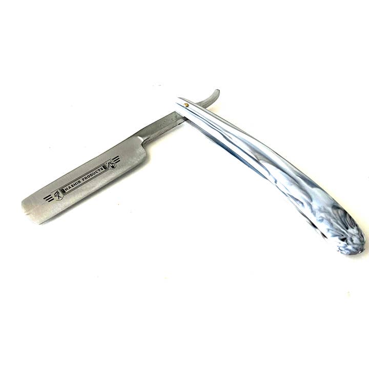HASHIR PRODUCTS – wholesale Rakhyvel - Herr – Barber Straight Razor Marble Design Razor Shavette för män
