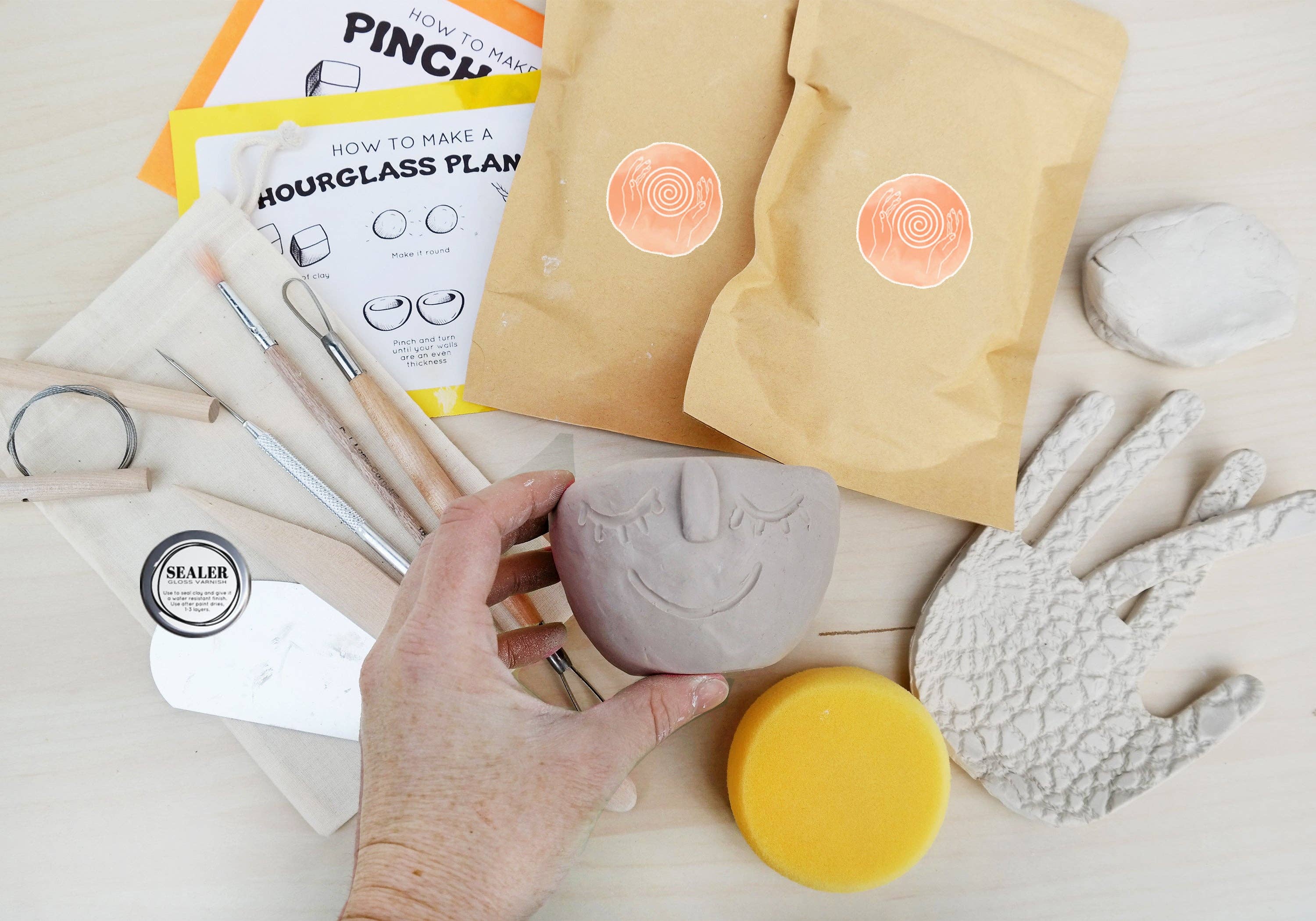 Stuck in the Mud Pottery - Wholesale DIY Craft Kit - Clay Pottery Kit for 2 - Date Night Box2