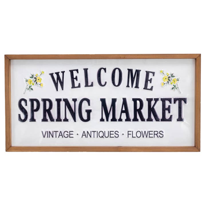 Welcome Spring Market Sign for wholesale by Hanna's Handiworks
