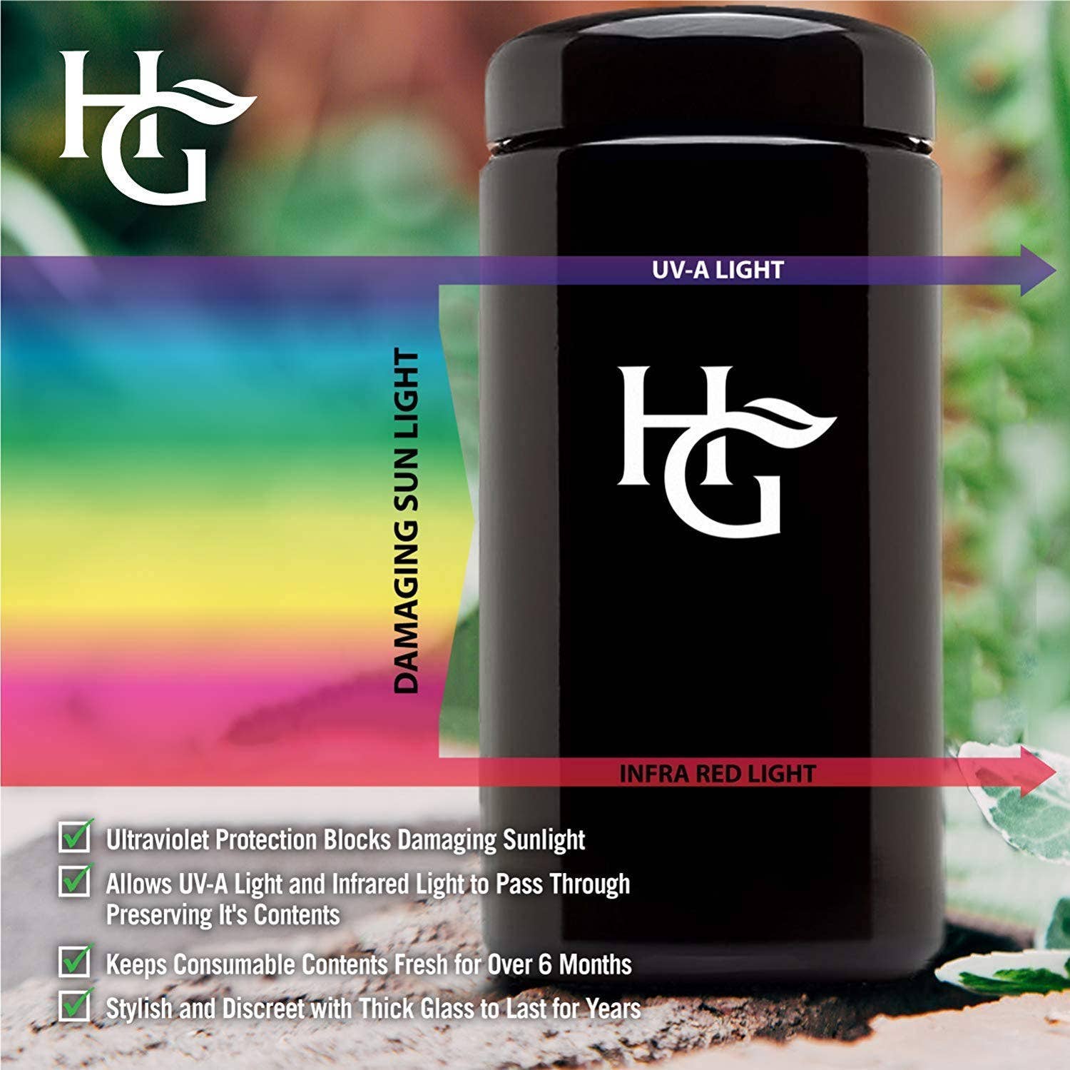 herb Guard - Wholesale Food storage container - 2 Oz Airtight Container and Smell Proof Jar (1 Liter)5