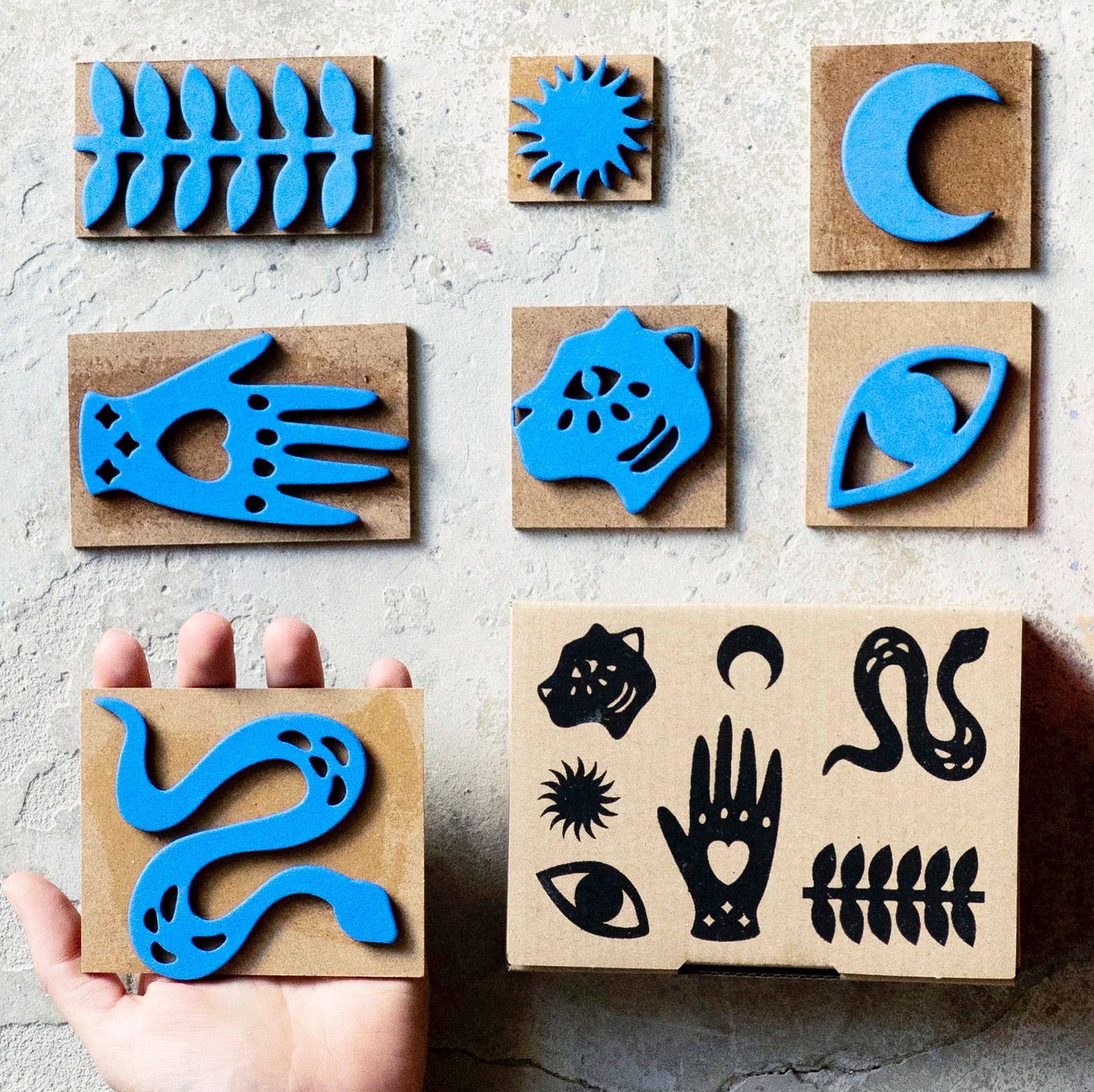 Fábrica de texturas - Wholesale DIY Craft Kit - Blockprinting BASIC*  Mystic1