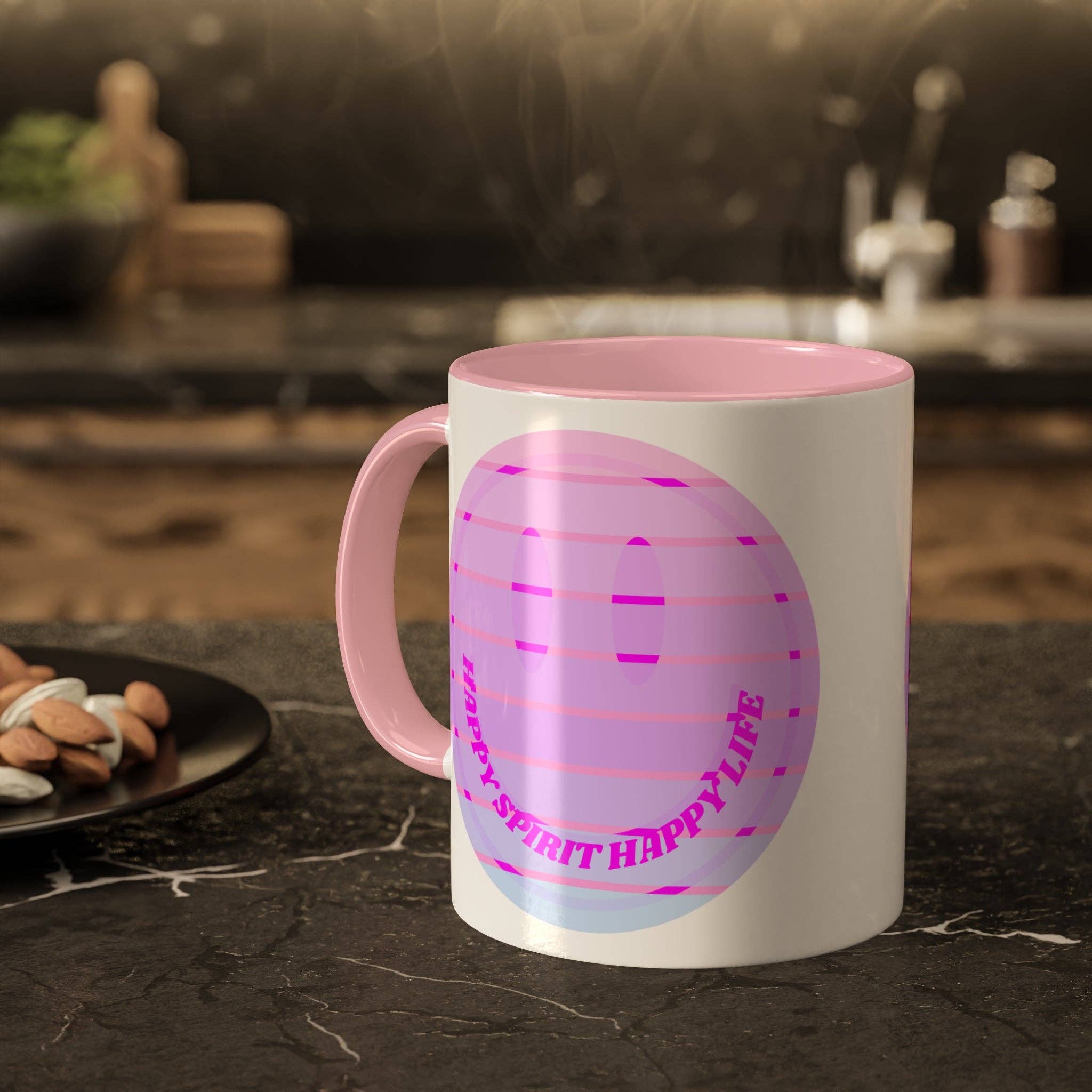 Happy Life Stuff – wholesale Coffee mug – Retro Happy Spirit Happy Life Aesthetic Mug, Smile Face Mug, Trendy Coffee Mug, Tumblr Mug, Aesthetic Happy Life Gift, Aesthetic Mug9