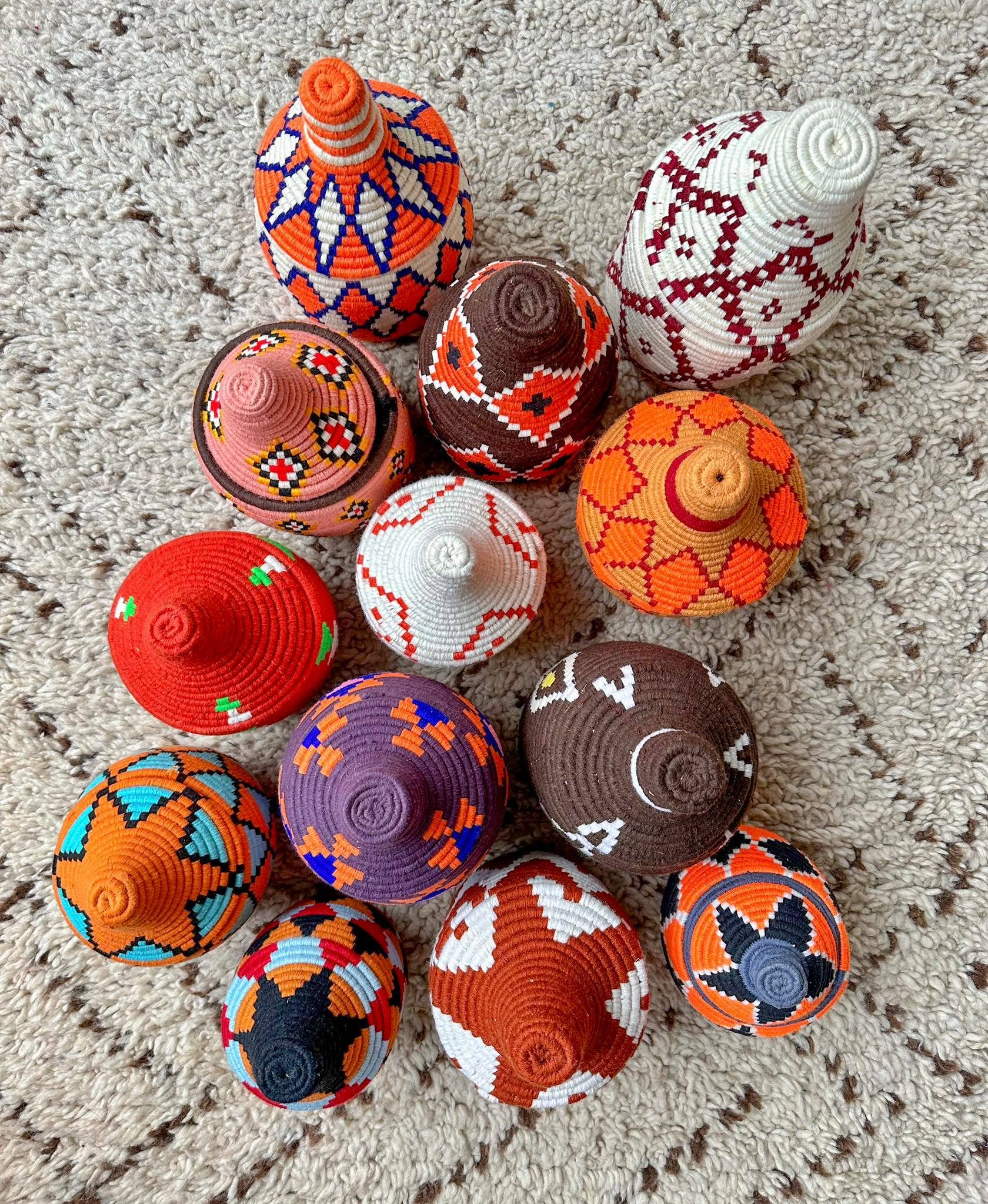 SOUK in the CITY - Wholesale Basket - Set of 5 Berber Baskets (fixed color mixes)8