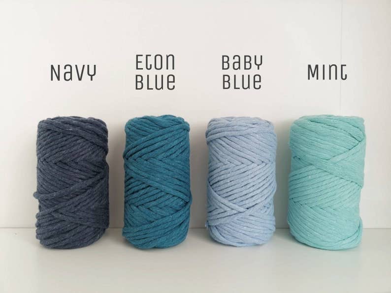 Buluty – Engroshandel Garn – 4,5 mm enkelt snoet super blød macrame garn i bomuld8