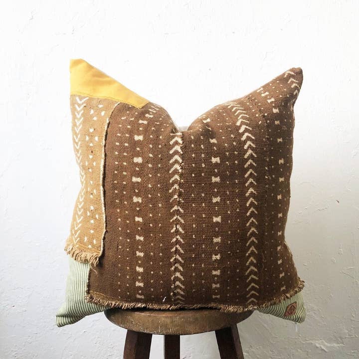 Tecido bogolan patchwork por atacado de Aishea Home