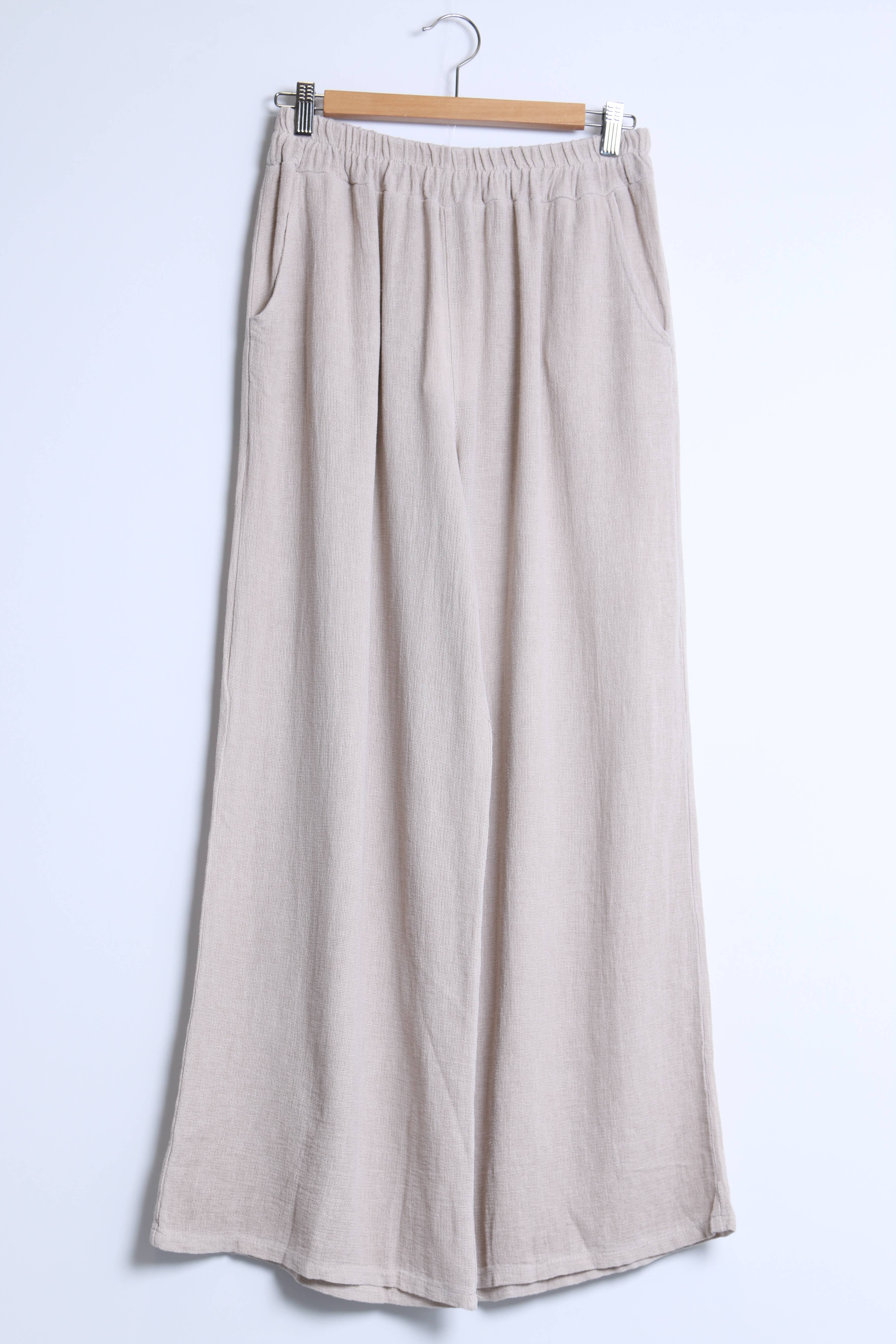 Shyloh - Wholesale Pants - Women's - Fluid wide-leg pants with elastic waistband and pockets 2053216