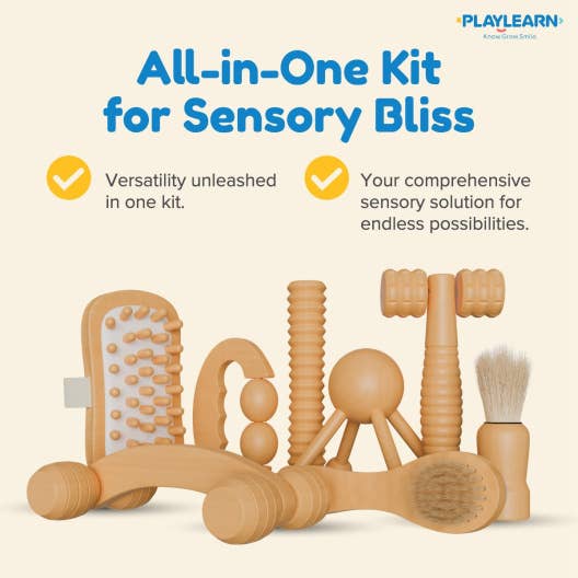 8pc Wooden Massage Kit for Tactile Input
for wholesale by Playlearn