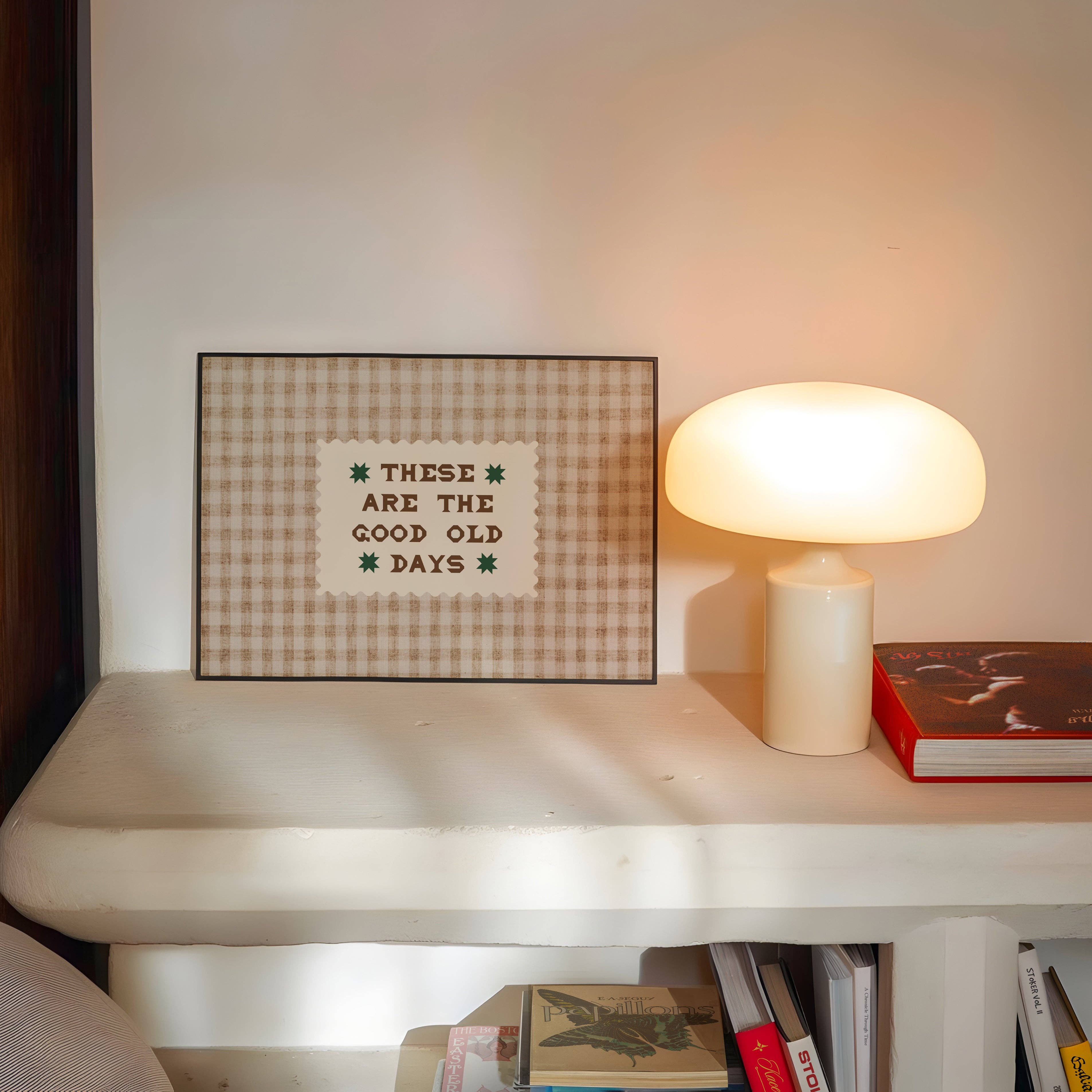 Lune Club - Wholesale Art Print - These Are The Good Old Days Check Print2