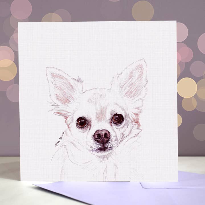Chihuahua Carte de vœux Most Pupular pour la vente par Amber Marie Studio