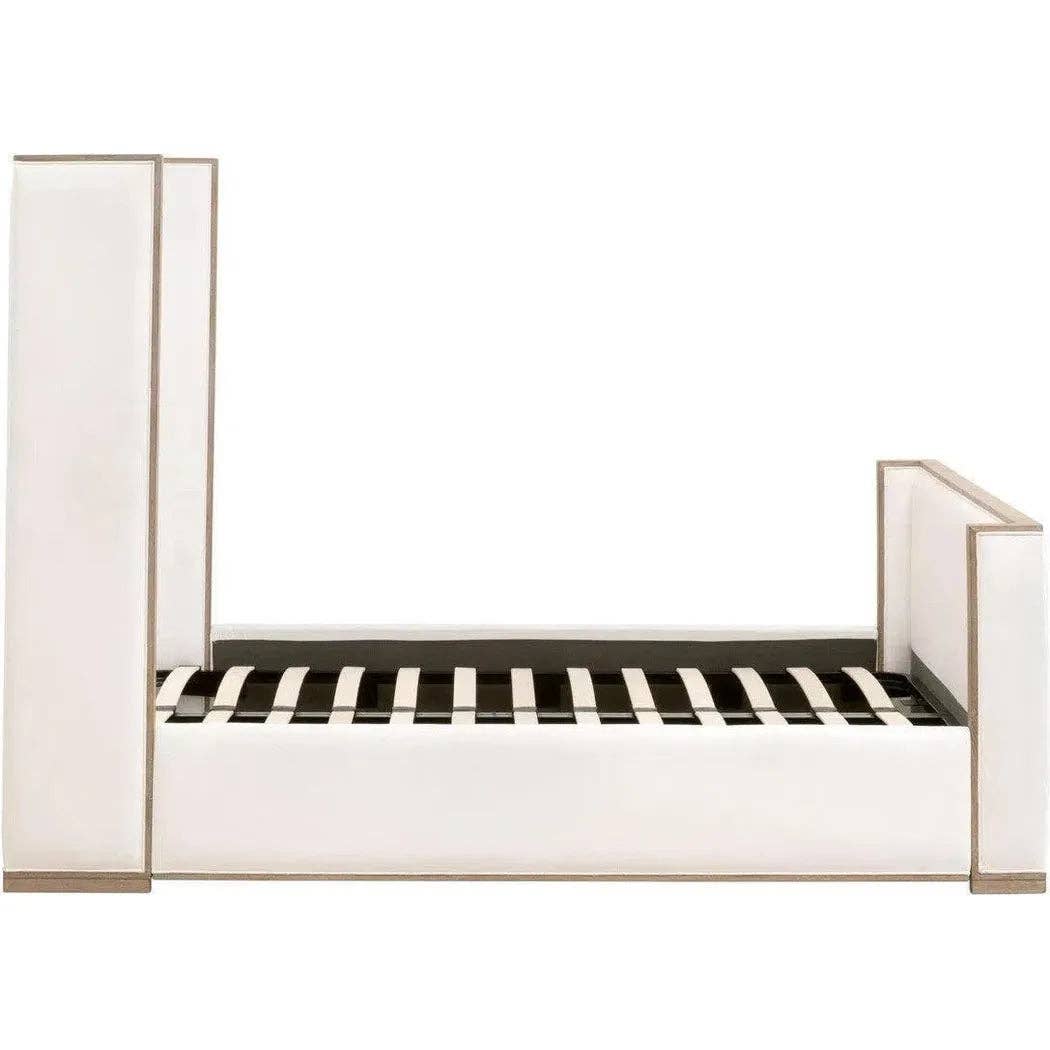 LOOMLAN - Wholesale Bed - Tailor White Bed Stain Resistant - Beige Accents4