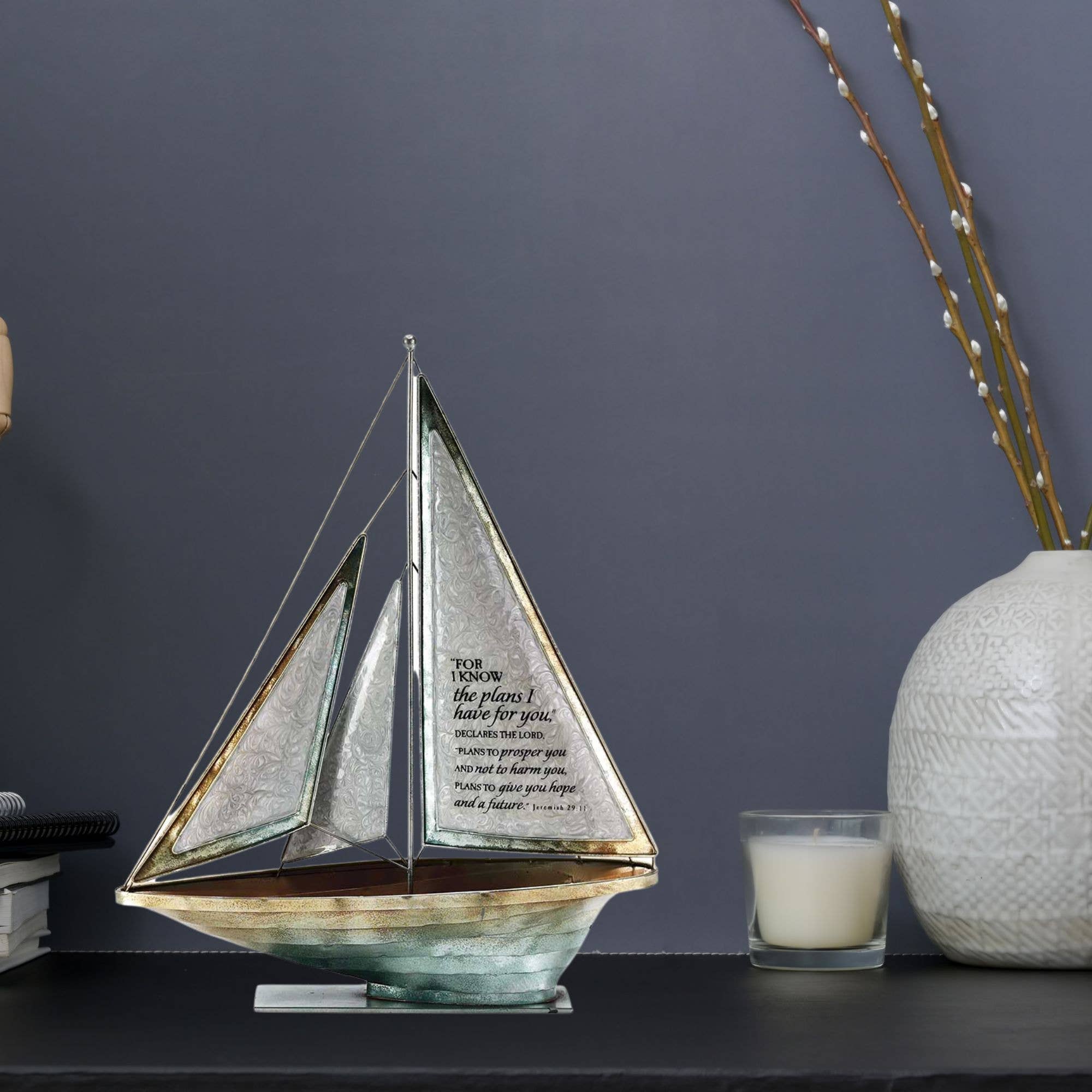 Dicksons - Vente Décorations de table - Je connais les plans en métal voilier1