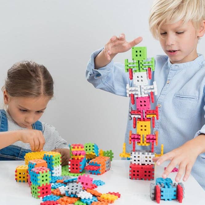 Marioinex Waffle Blocks - Wholesale Blocks - Kids Baby - Mini Waffles Constructor 300
