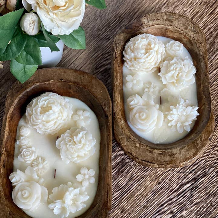 Crazy About Candles - Wholesale Jar/Filled Candle - Botanical Garden • Scented Dough Bowl Candle