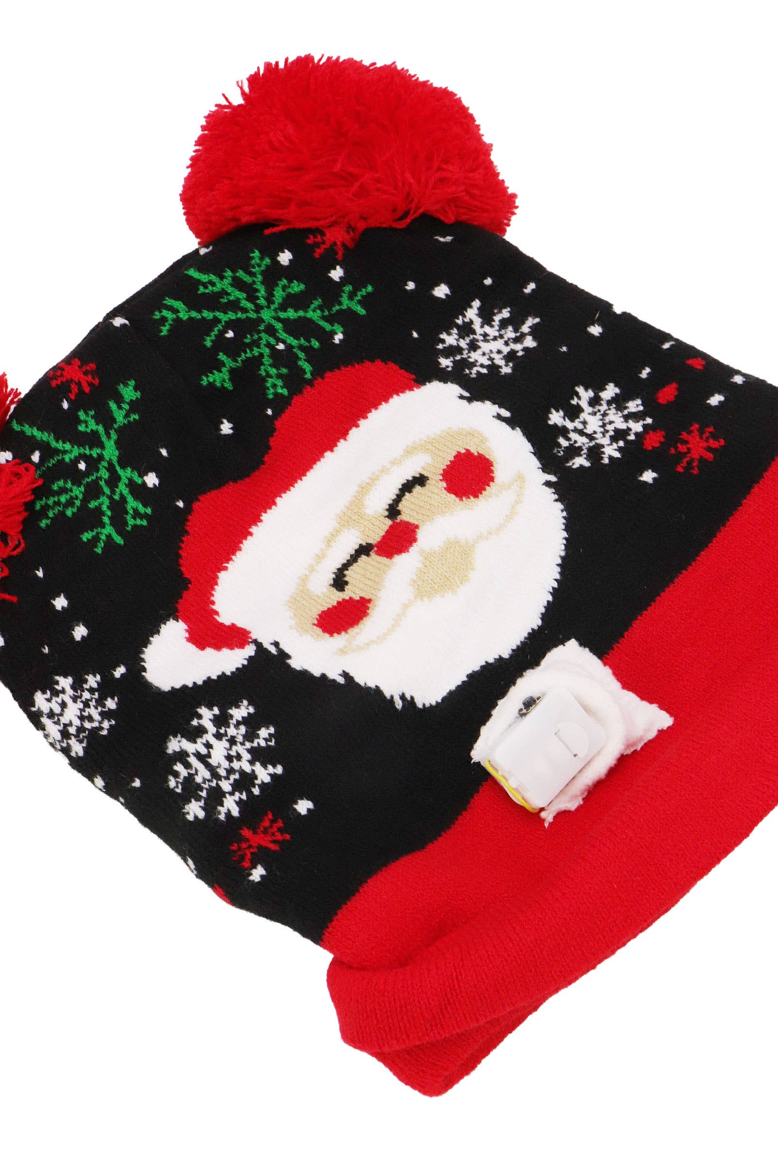 ASSORTI Kerstmis LED Lichtgevende Dubbele Pom Pom Muts voor groothandel op Faire6