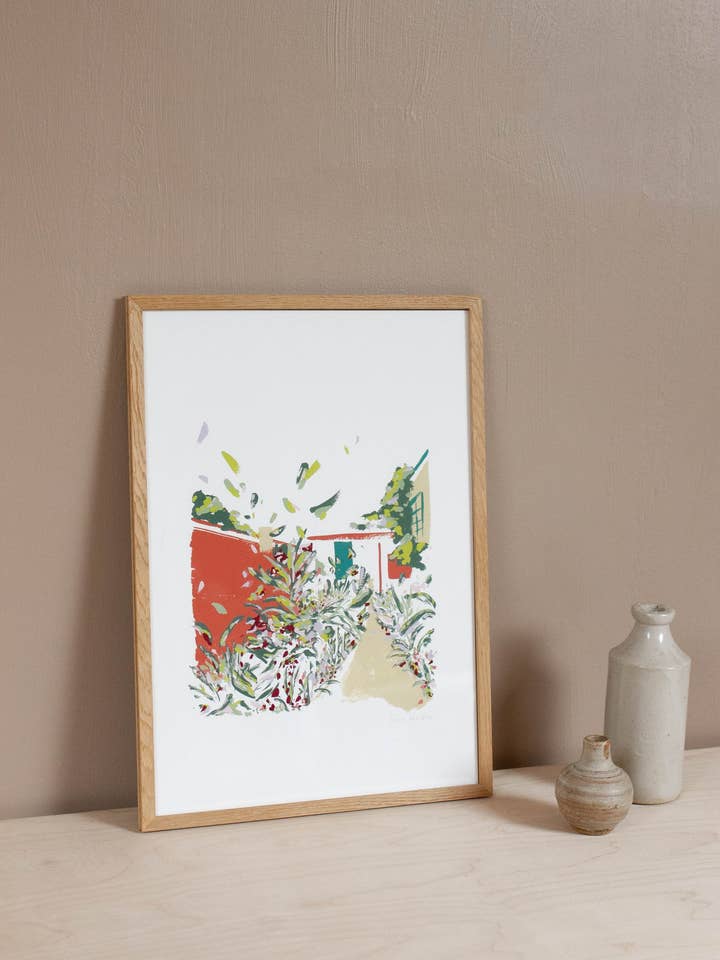 Walled Garden Art Print for wholesale by Sophie Tresidder Printmaker
