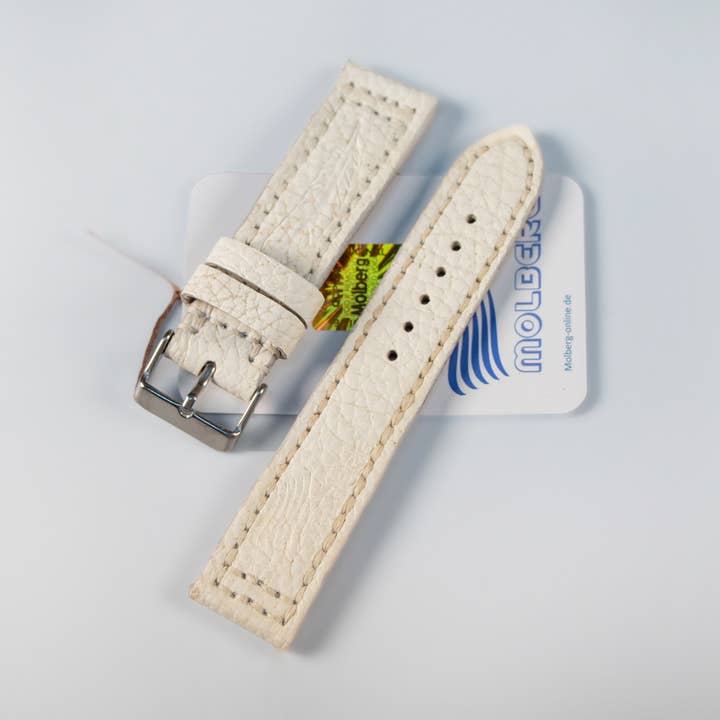 Watch strap white, extra strong handmade NEW Molberg for wholesale by Molberg