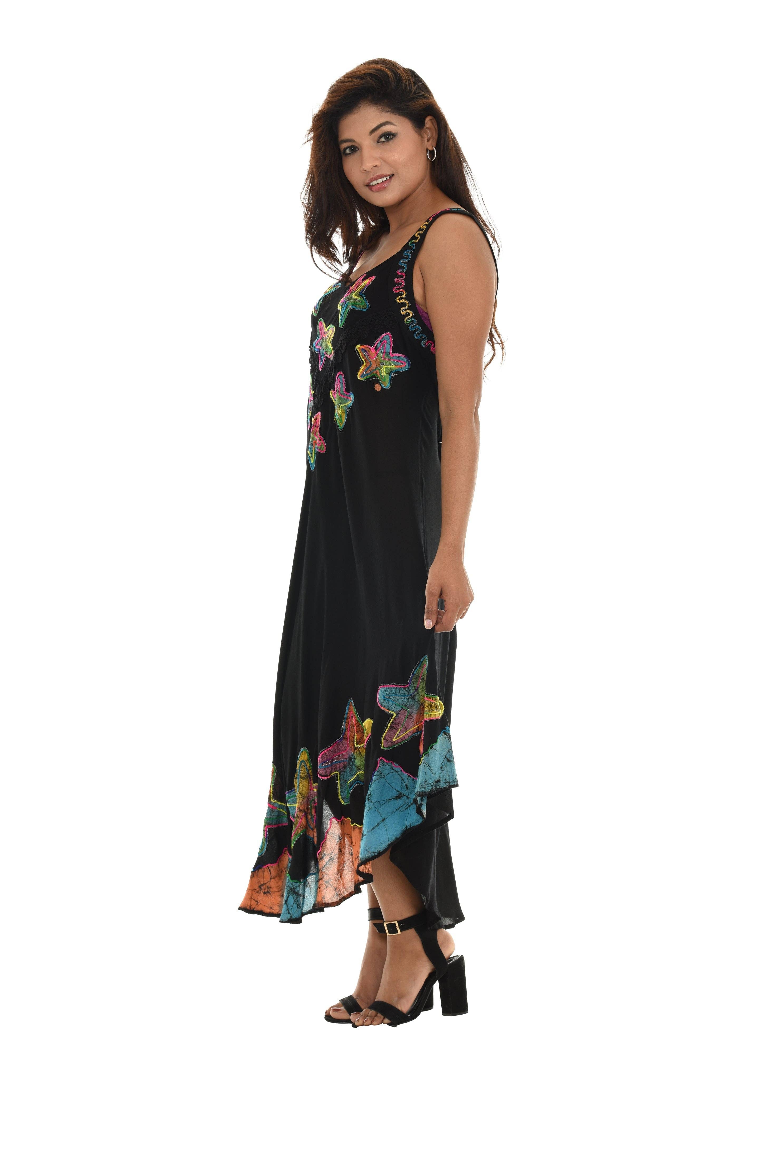 Shoreline Wear. INC - Wholesale Dress - Women's - Starfish Sleeveless Midi Dress8
