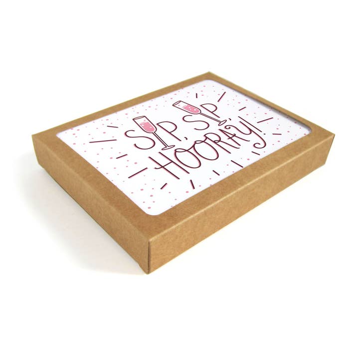 Tarjeta de Felicitación ¡Hurra! - Juego de 8 Tarjetas de Felicitación para venta al por mayor de The Neighborgoods