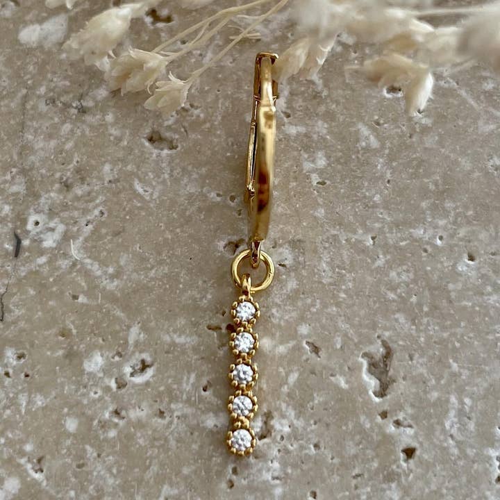 Pop 5 Strass Hoop for wholesale by My Little Bijou