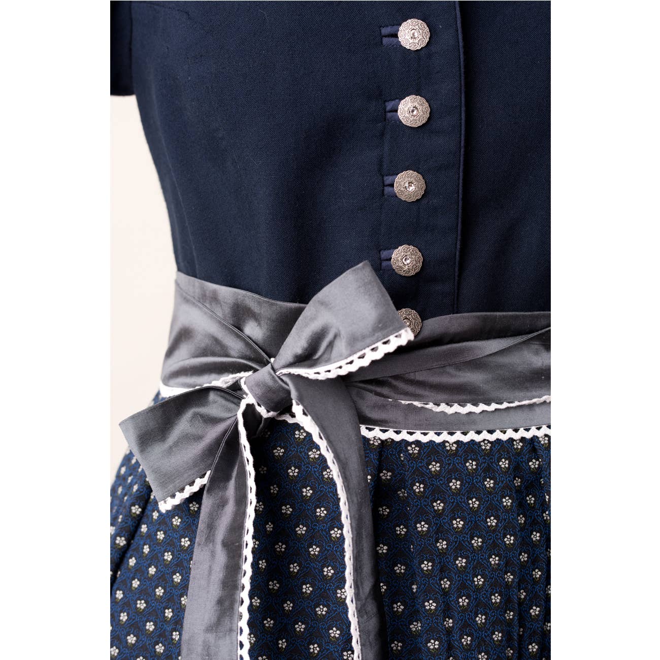 FREIWILD-DESIGN - Wholesale Dress - Women's - DIRNDL MARIELLA (BLUE-FLOWERED)2