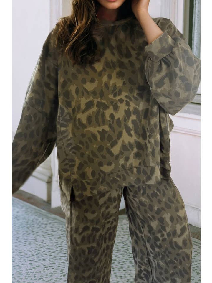 Little Daisy Closet - Wholesale Top & Pant Set (NOT Loungewear) - Women's - LDC Raw Seam Patchwork Pullover Drawstring Loose Pant Set4