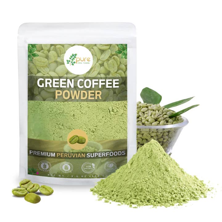 Pure Inka Foods Canada - Vendita all'ingrosso Proteine/superfood in polvere - Caffè verde in polvere (1 kg) 10 confezioni