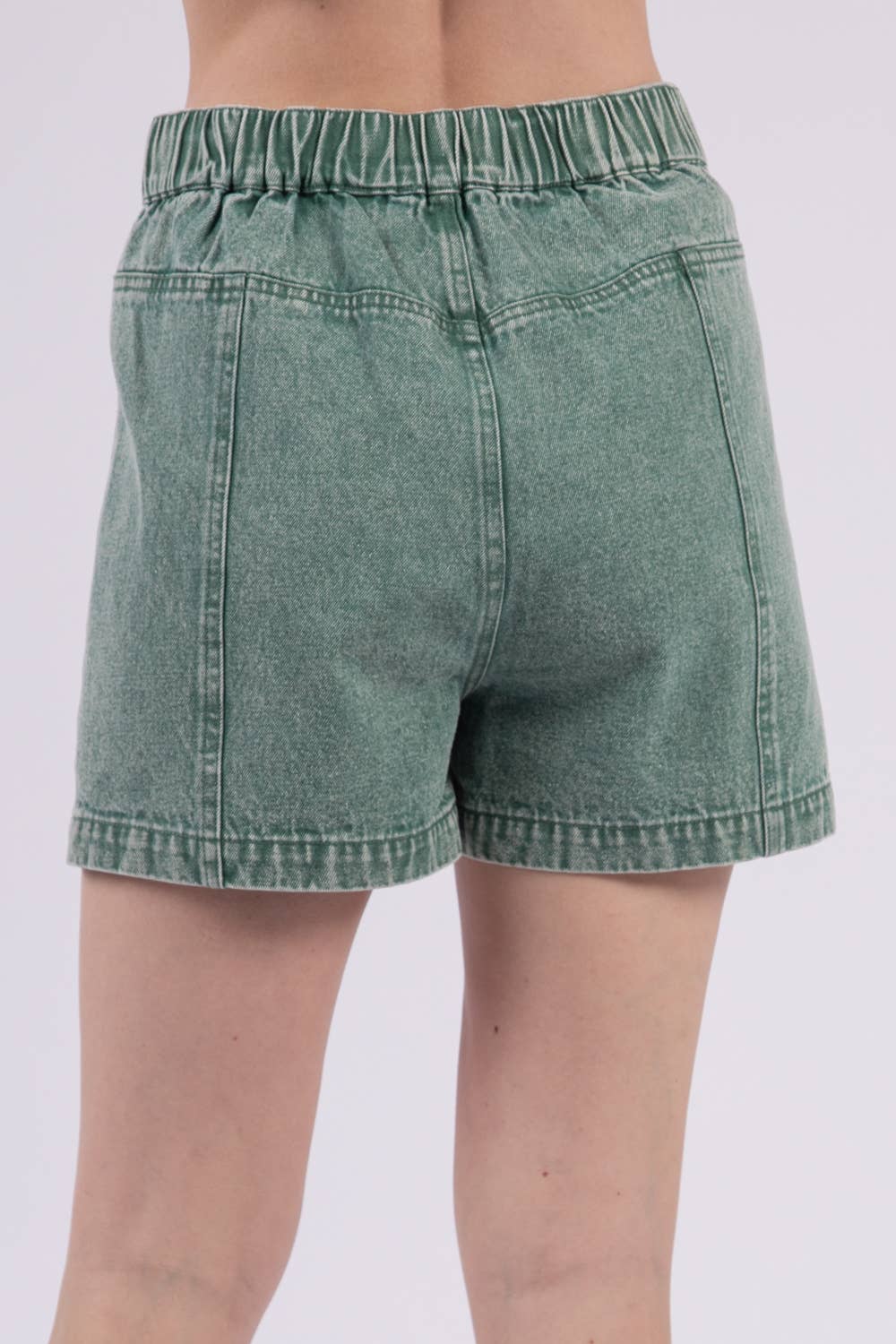 VERY J - Vente Short – femme - Short en jean délavé taille haute style Y2K16