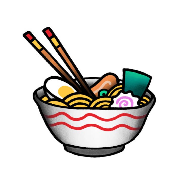 Tattoonie - Wholesale Temporary Tattoo - RAMEN Tattoo (Pack of 2)3