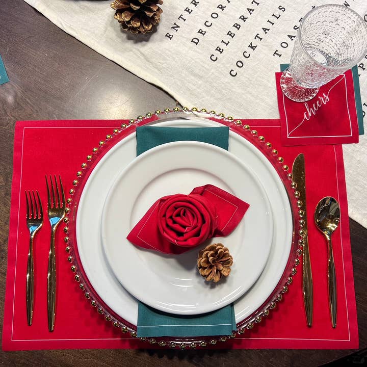 Toasting With Tara - Wholesale Disposable Napkin - The Red Carpet Cocktail Napkin Roll