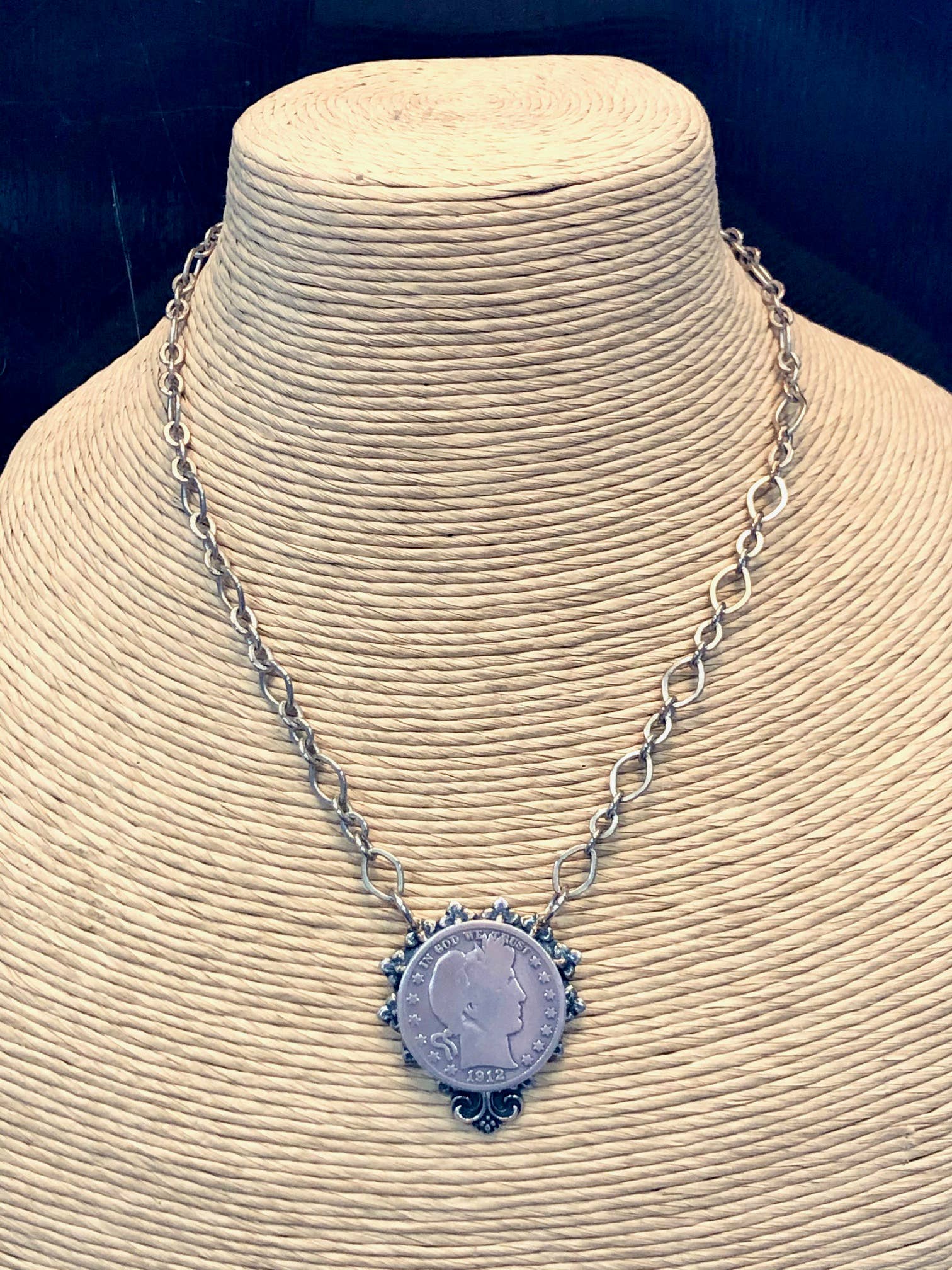 Lorraine Frances Jewelry - Wholesale Pendant/Charm Necklace - Barber Half Dollar Necklace2