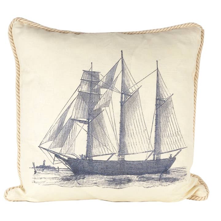 Ox Bow Decor - Wholesale Hand Towel - Nautical/ Barkentine Hand Towel/White2