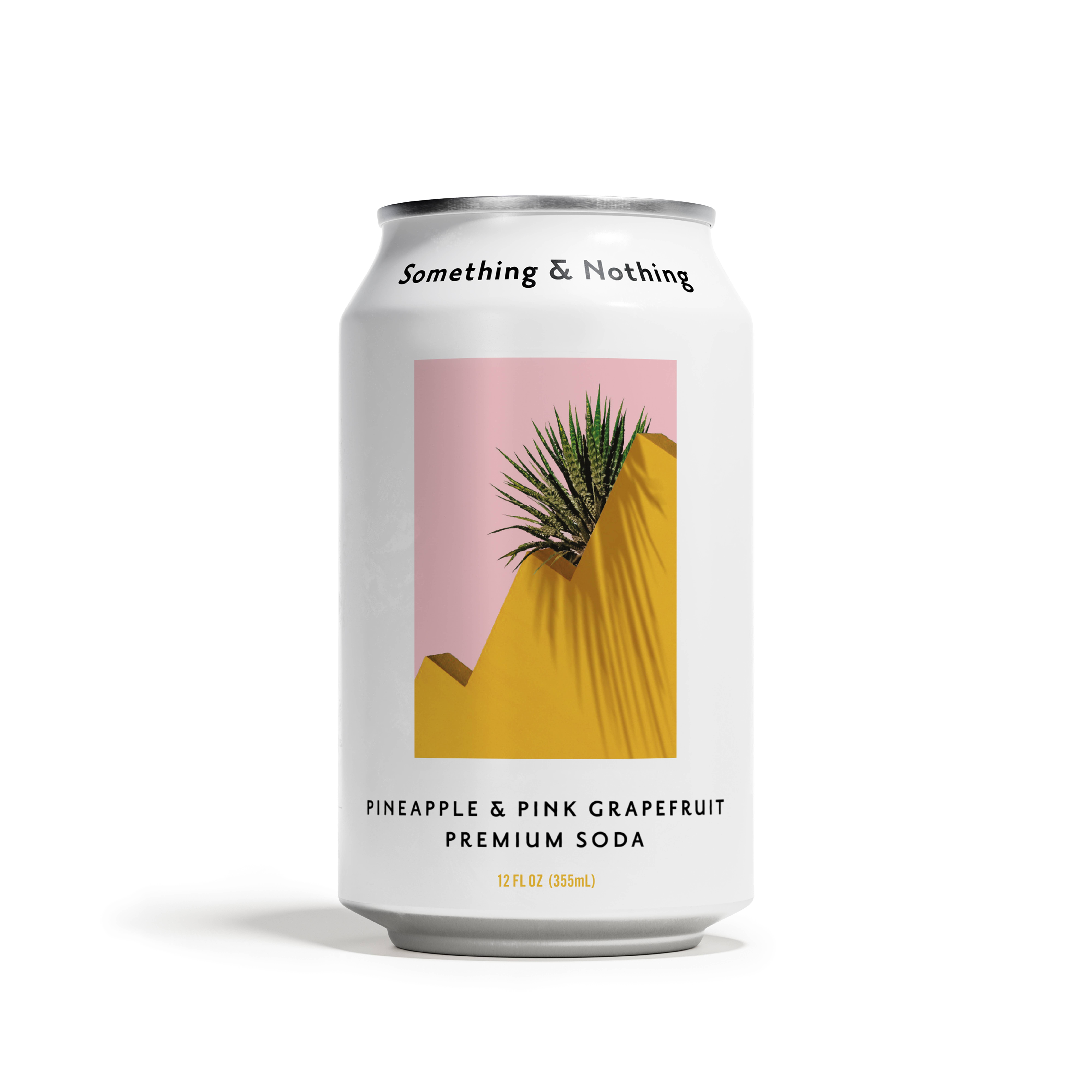 Something & Nothing - Wholesale Soda/carbonated drink - Pineapple & Pink Grapefruit Premium Soda (Case of 12)