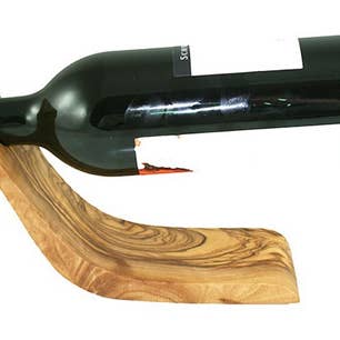 olivenholz-erleben - Wholesale Bottle Rack/Holder - “Wave” wine bottle holder