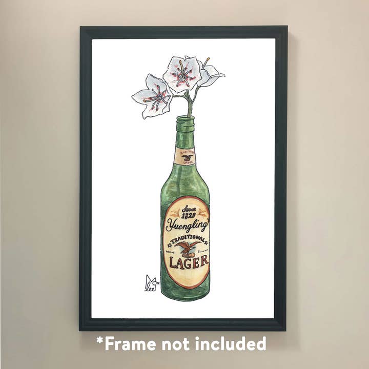 Lámina artística de laurel de montaña de Pensilvania en Yeungling para venta al por mayor de Lee McGuire Art