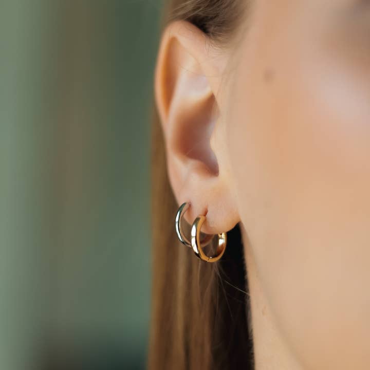 Sedy Jewelry - Wholesale Hoop Earrings - Hypoallergenic Small Hoop Earrings – 14K Gold , Rose & White Gold3