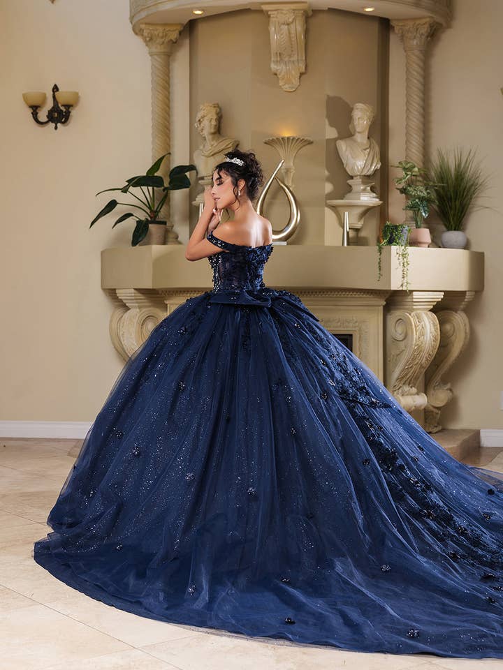 LA Merchandise - Wholesale Gown - Women's - Sweet 16 Dress Sequin 3D Floral Ball Dance Gown By LA2789